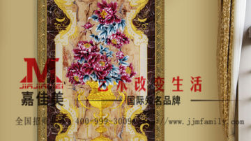 嘉佳美艺术玻璃产品推荐-过道背景墙-倾国倾城FY-1341