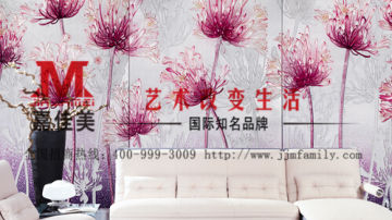 嘉佳美艺术玻璃产品推荐-沙发背景墙-钟爱一生FY-1124