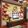 嘉佳美艺术玻璃产品推荐-电视背景墙-和成天下FY-1311