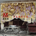 嘉佳美艺术玻璃产品推荐-沙发背景墙-紫气东来FY-1363