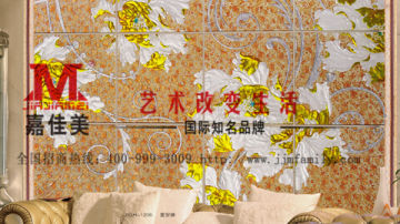 嘉佳美艺术玻璃产品推荐-亮玻居背景墙-富安娜BGH-1208