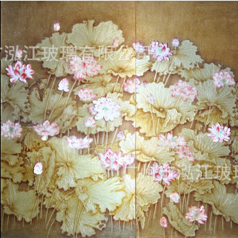 大嘉诺艺术玻璃产品推荐-砂雕彩绘系列-香荷A0081