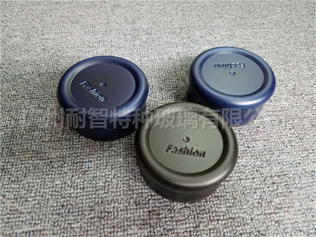 专业生产不锈钢盖子玻璃运动水瓶盖 中黑拉度圆玻璃盖子批发
