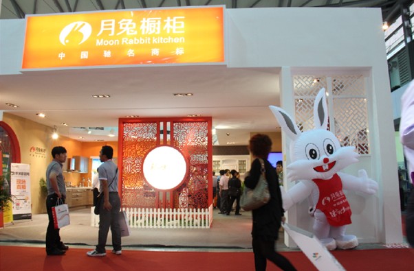 月兔橱衣柜大展位狙击上海厨卫展