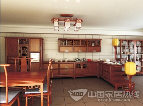 大自然温莎堡实木橱柜