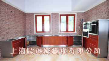 厨房厨柜柜体304不锈钢定做上海仿古厨房地柜不锈钢橱柜厂家定制