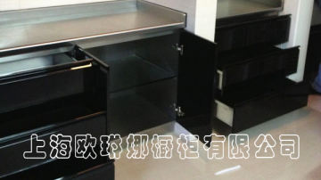 不锈钢厨柜整体定制304不锈钢一体厨房厨柜定做美式乡村组合橱柜