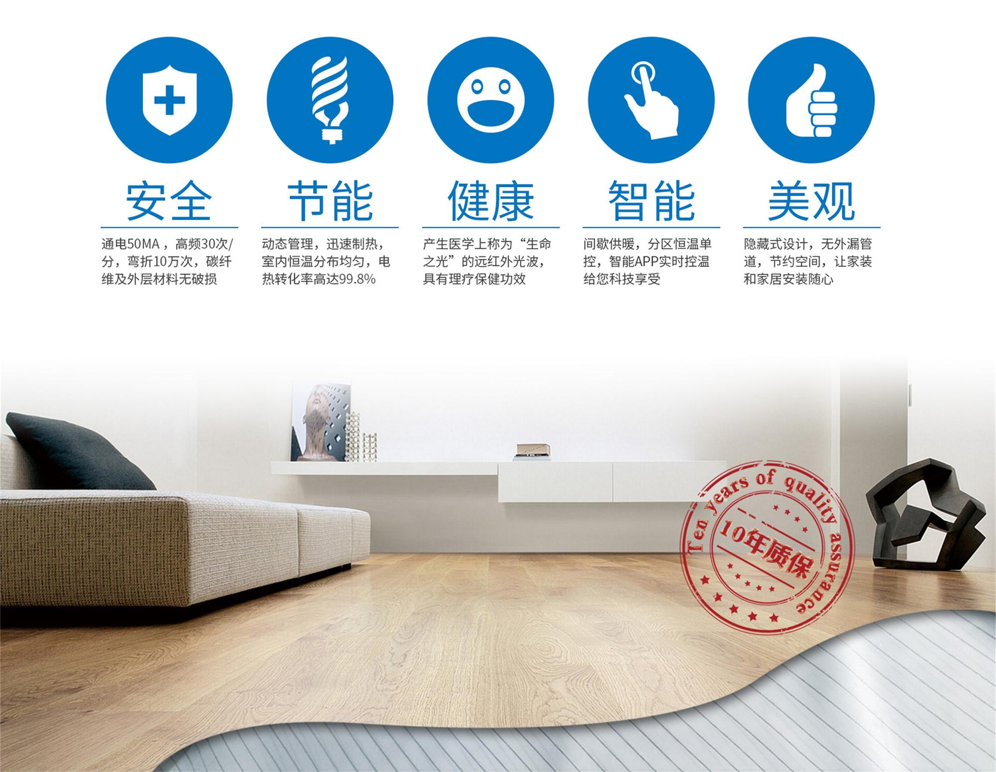 安逸碳纤维地暖地板专用发热布