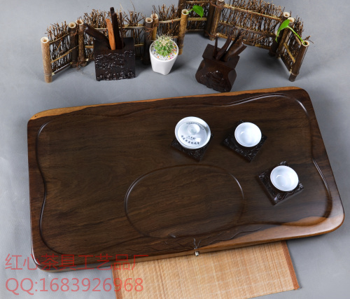 黑檀茶海黑檀木茶盘黑檀茶台茶几批发