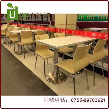 深圳快餐桌椅定做小餐厅甜品店专用餐桌椅组合工厂直销