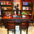 老船木茶桌椅组合客厅阳台方形中式茶艺桌茶台茶几实木家具