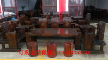 老船木沙发实木沙发万子阁沙发 