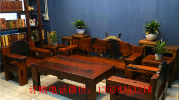 老船木家具船木沙发四件套厂家直销新艺船木家具