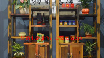  促销别墅风光茶桌老船木茶几船木大龙骨茶台博古架沙发
