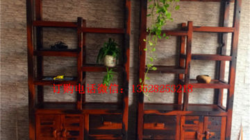  船木货架 船木展架 船木置物架 博古架 多宝架订制