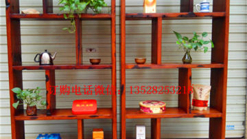  船木货架 船木展架 船木置物架 博古架 多宝架订制