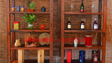  船木货架 船木展架 船木置物架 博古架 多宝架订制