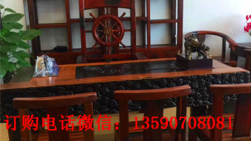 老船木茶台船木茶桌老船木茶几博古架船木沙发  