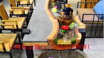 老船木茶台茶桌茶几船木沙发博古架  