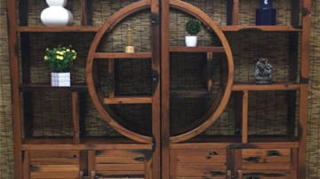 老船木博古架实木中式多宝阁置物茶叶架子展示架书房储物柜博古架