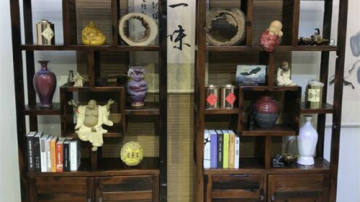 老船木博古架实木中式多宝阁置物茶叶架子展示架书房储物柜博古架
