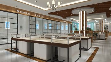 专业验配店_眼镜店装修_时代传美眼镜店展柜