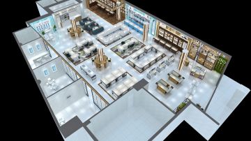 专业验配店_眼镜店装修_时代传美眼镜店展柜