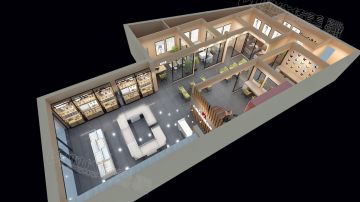 视光中心_眼镜店装修_时代传美眼镜店展柜