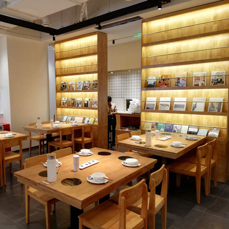 欣百恒餐饮火锅店家具1人1锅火锅餐桌餐椅全店整装定制