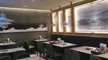 欣百恒家具火锅店餐桌餐椅卡座沙发全店整装定制