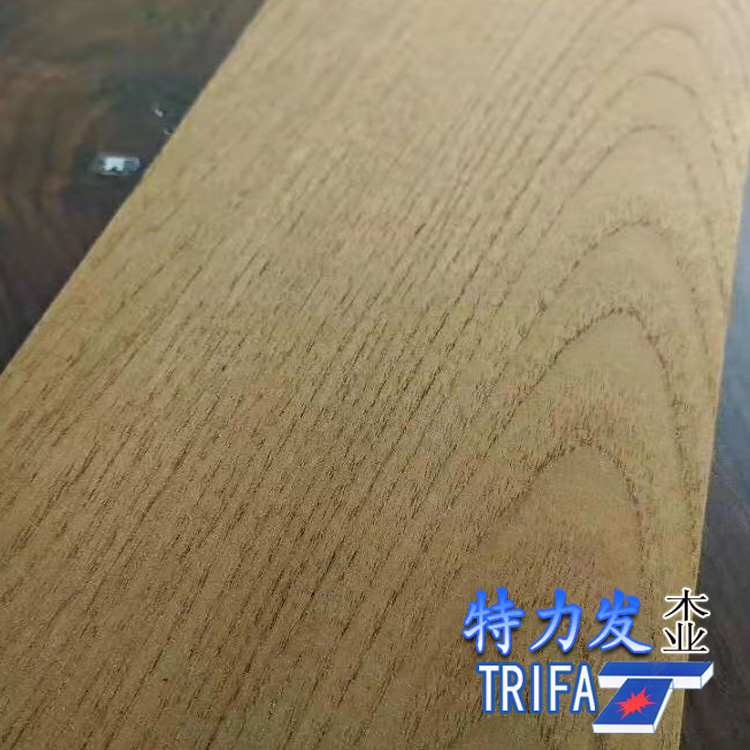 供应缅甸柚木地板木皮 花纹 直纹特力发地板品牌缅甸柚木料