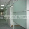 双层玻璃玉砂分段隔断