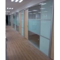 双层分段玻璃隔断