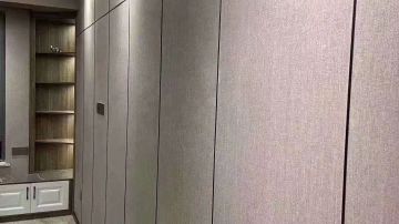 厂家直销 防水阻燃木饰面大板 酒店宾馆KTV办公室等墙板装饰 木塑饰面板