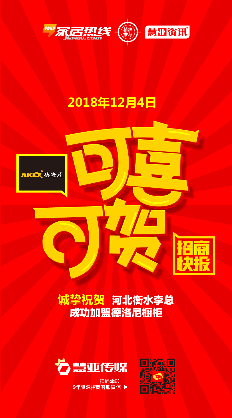 热烈祝贺河北省衡水市李*加盟德洛尼橱柜