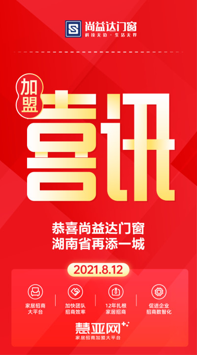 恭喜尚益达门窗湖南省再添一城