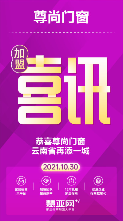 恭喜尊尚门窗云南省再添一城