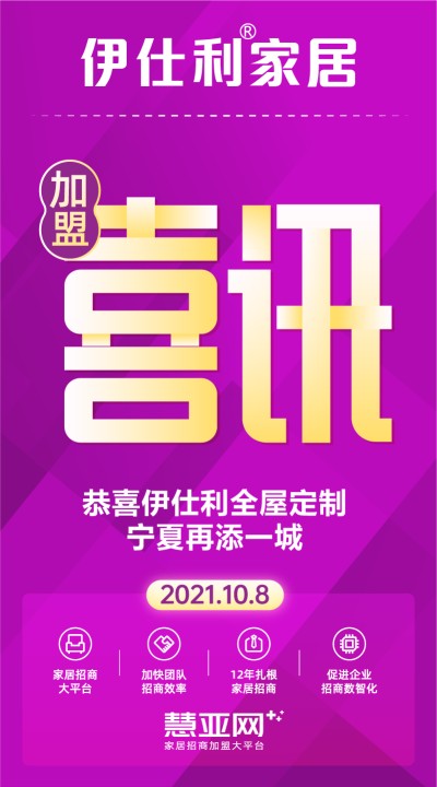 恭喜伊仕利全屋定制宁夏再添一城