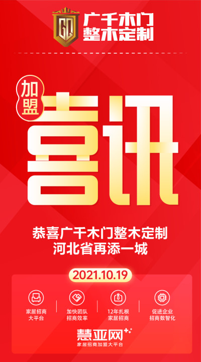 恭喜广千木门整木定制河北省再添一城