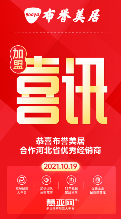 恭喜布誉美居合作河北省优秀经销商