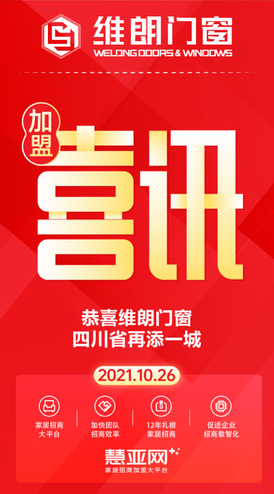 恭喜维朗门窗四川省再添一城