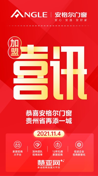 恭喜安格尔门窗贵州省再添一城