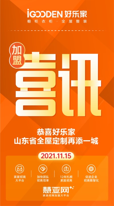恭喜好乐家山东省全屋定制再添一城