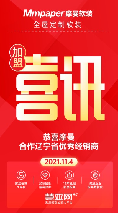 恭喜摩曼合作辽宁省优秀经销商