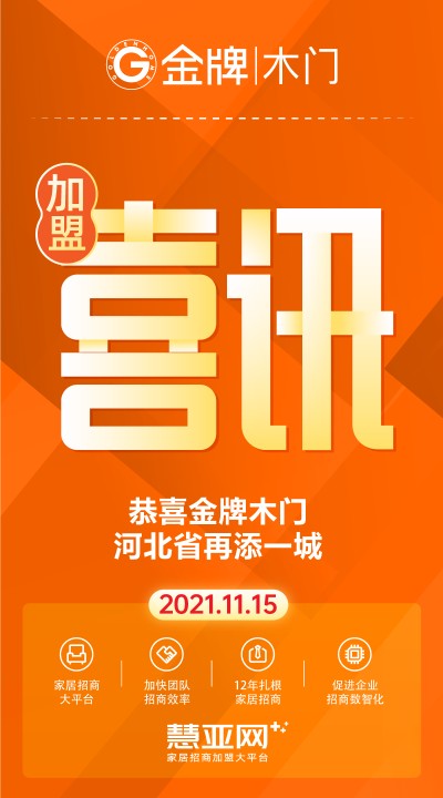 恭喜金牌木门河北省再添一城