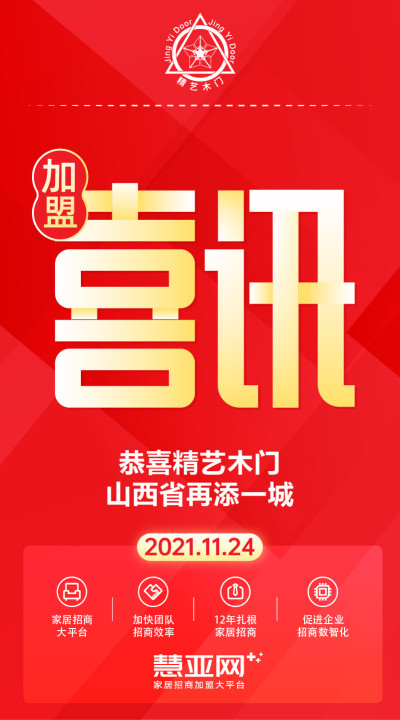 恭喜精艺木门山西省再添一城