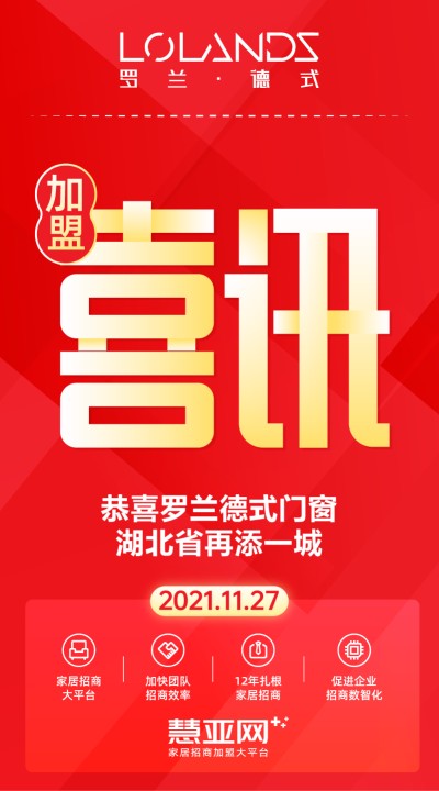 恭喜罗兰德式门窗湖北省再添一城