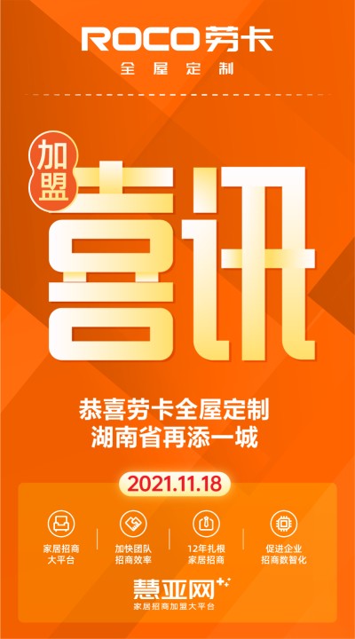 恭喜劳卡全屋定制湖南省再添一城