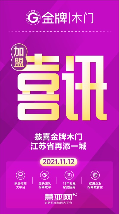 恭喜金牌木门江苏省再添一城