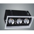LED三头COB格栅天花灯具